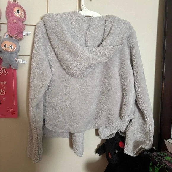 JOHNNY WAS PETE & GRETA Fuzzy Wuzzy Shearling Hoodie Jacket size S - Picture 3 of 3